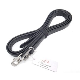 Black Soft Leather Stirrup Leathers for Adult Horses 1 Inch Wide Non-Stretch Comfortable Fit Sizes 48 54 58 Inches (54")