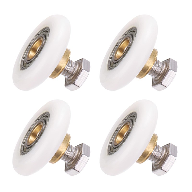 uxcell 8 Pcs Shower Door Rollers, 27mm Dia Bathroom Glass