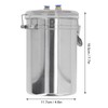 Manual Milking Machine 2000ml Effort Saving Control Stainless Steel Bottle