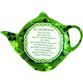 Royal Tara Ceramic Set of 2 Mugs Irish Blessing Cups Tea Bag Holder Set Tea Loose Leaf May The Road Rise... Bone China Kitchenware Coffe Tea Present Housewarming Gift (2 Mugs 2 Tea Bag Holders)