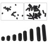 200 Pcs M3 Black Hex Socket Head Screw Steel Hex