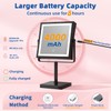 Ruacq Makeup Mirror with Lights, 4000mAh Rechargeable Magnifying Mirror with