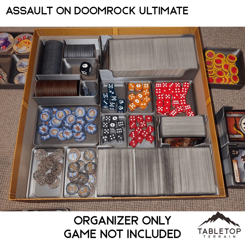Tabletop Terrain Assault on Doomrock Ultimate Edition Board Game Insert
