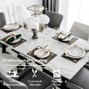 Home Brilliant Grey Table Mats 6 Pcs, Rectangle Large Placemats