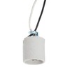 B&P Lamp® Medium Base E26 Keyless Unglazed Porcelain Socket with