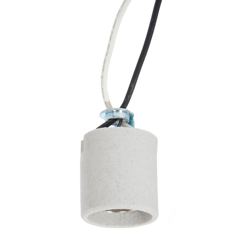 B&P Lamp® Medium Base E26 Keyless Unglazed Porcelain Socket with