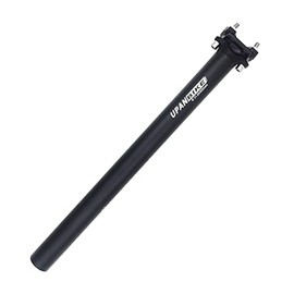 UPANBIKE Bike Seatpost Aluminum Alloy Adjustable Seat Post 400mm Length Diameter 25.4/27.2/28.6//30.9/31.6mm for Mountain Bike Road Bicycle(31.6mm*Black)