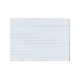 Herlitz File 600 Cards Lined A6 Pack of 100 in a pack of 6 white