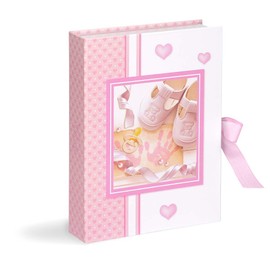 Newborn Baby First Memories Box Gift Pink Shoes