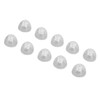 10pcs Sound Amplifier Closed Domes Single Layer Double Hole Silicone