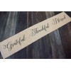 Grateful Thankful Blessed burlap table runner