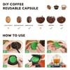 Capsules rechargeables filters à dosettes de café réutilisables compatible with