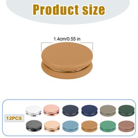 Tinoaly 12pcs Strong Hijab Magnetic Pins, Multi-Purpose No-Snag Scarf Clasps Pinless Buttons Brooch Clips for Women Secure Invisible Hold for Scarves Dress Shirts (Color B)