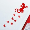 Hellweg Druckerei Salamander Agame Lizard Footprints Car Sticker Rear Window