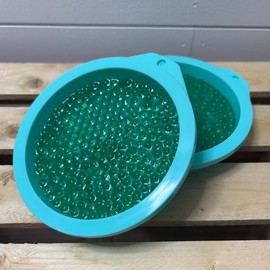 Reuseable Picky Pad with Over 300 Reusable Red Beads, Biodegradable, Fidget Toy for Stress Relief, Fine Motor Skills & Anxiety Relief - Options: Green with Mold