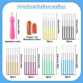 Mayboos 42 Pcs Needle Felting Needles,Wool Felting Supplies with 3 Types Star,Twisted,Triangular Felting Needles Color Coded Wool Felting Needles Tool Kit