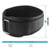 Vishusju Weightlifting Belt 6 Inch Back Lumbar Support for Men