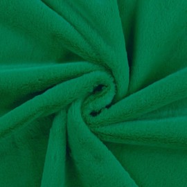 StoffBook Grass Green Faux Fur Rabbit Plush Material Fabric, d231
