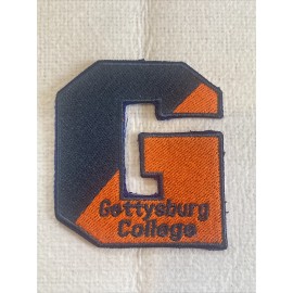 Gettysburg College bullets￼ Vintage Embroidered Iron On Patch 2.5” X 2.25”