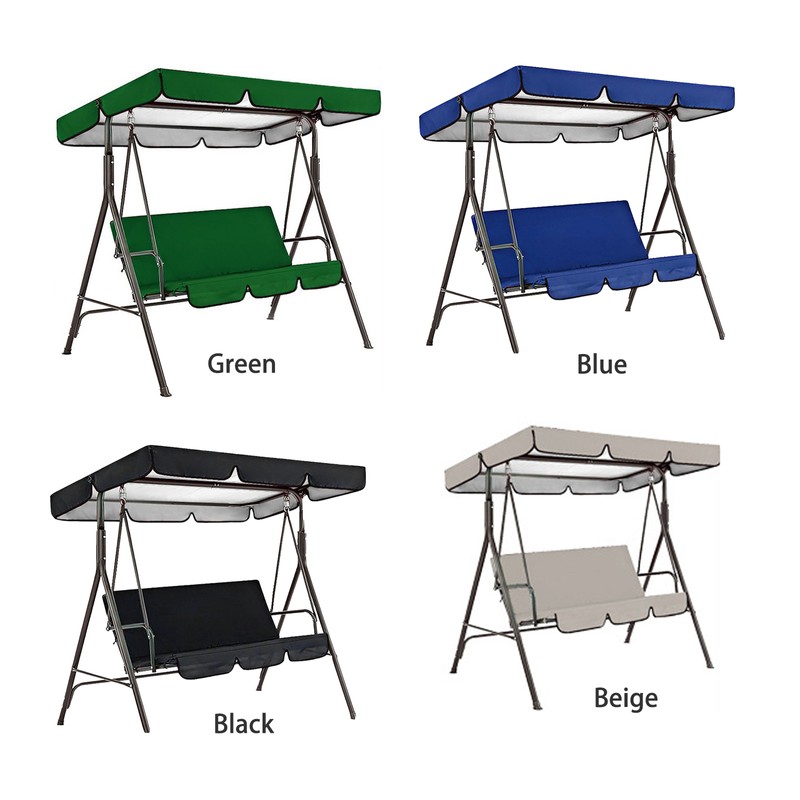 Outdoor Swing Canopy Cover Set Oxford Fabric Swing Waterproof Dustproof