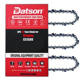 3PC 18 Inch Chainsaw Chain for Oregon CS1500, 18" Chain Replacement for EGO CS1804 CS1800-3/8" Pitch .050" Gauge 62 Drive Links