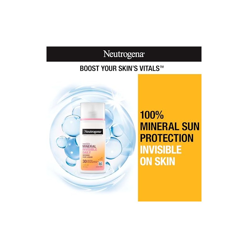 Neutrogena Purescreen+ - Protector solar mineral invisible de defensa diaria
