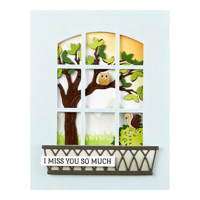 Spellbinders S4-1330 Backyard Haven View Etched Dies from The Windows