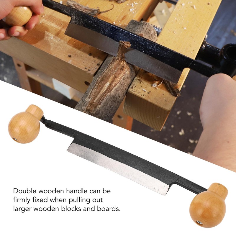 Straight Draw Double Anti Slip Wooden Handle Incisive Tungsten Steel