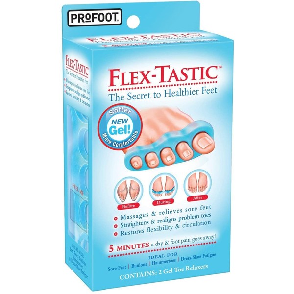 Profoot Flex-tastic Toe Relaxers, Fits All, Contains 2