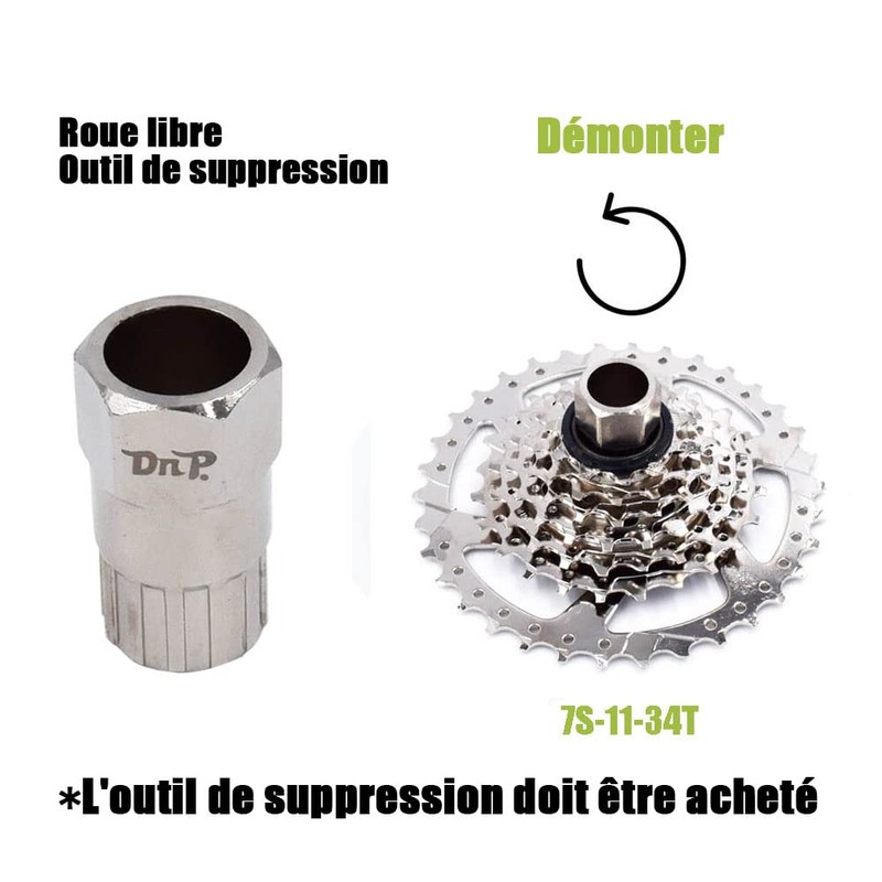 DRIFT MANIAC Freewheel 7 Speed Nickel Plated Sprocket for E-Bike