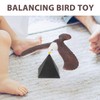 BESTonZON Balance Eagle Ornaments Plastic Balancing Eagle Tabletop Balance Bird