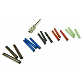 2mm Silicone Pin Polishing Points 15Pc Assortment of 5 Grades and Chuck Mandrel