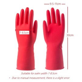 Siyecioa 6 Pairs of Rubber Gloves, Cleaning Gloves, Household Gloves, Dishwashing Gloves, Kitchen Gloves, Garden Gloves, Reusable (6 Colours, M 5 Pairs, XL 1 Pair)