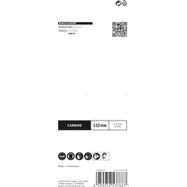 Bosch 3 x Expert Fibre Plaster T341HM Jigsaw Blade (for Fibre Cement Panels, Plasterboard, Length 132 mm, Professional Accessories Jigsaw)