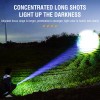 BORUiT Super Bright LED Flashlight Rechargeable Zoom Security Torch Camping
