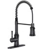 Kitchen Faucet with Pull Down Sprayer, Hurran Commercial Stainless Steel