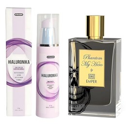 Phantom My Hero by Emper + STRASER Hialuronika Antiaging Cream - Unisex EPD 100 Ml 3.4 Fl Oz - Original Fragrance - Top Notes: Dark Chocolate, Rum, Almond - Best Alternative For Black Phantom Perfume
