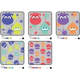 Splatoon 3 Mini Towel, Set of 5, Ikatako Colorful
