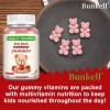 Bunkell Children's Vitamins 60 Gummies - Immune and Bone Health,