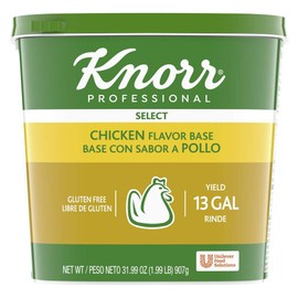Knorr Professional™ Select Chicken Stock Base Gluten Free, No Artificial Flavors, 0g Trans Fat, 1.99 lbs, Pack of 6