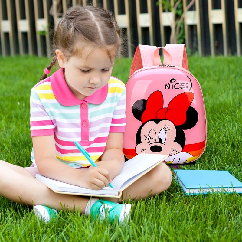 Forninc Minnie Backpack, Minnie Children's Backpack, Backpack, Minnie School Backpack,