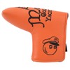 Golf Putter Headcover Orange Sailor's Hat Pattern PU Waterproof Surface