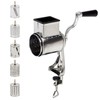 DYNAMI 5 in 1 Stainless Steel Rotary Grater,Kitchen Grater Vegetable