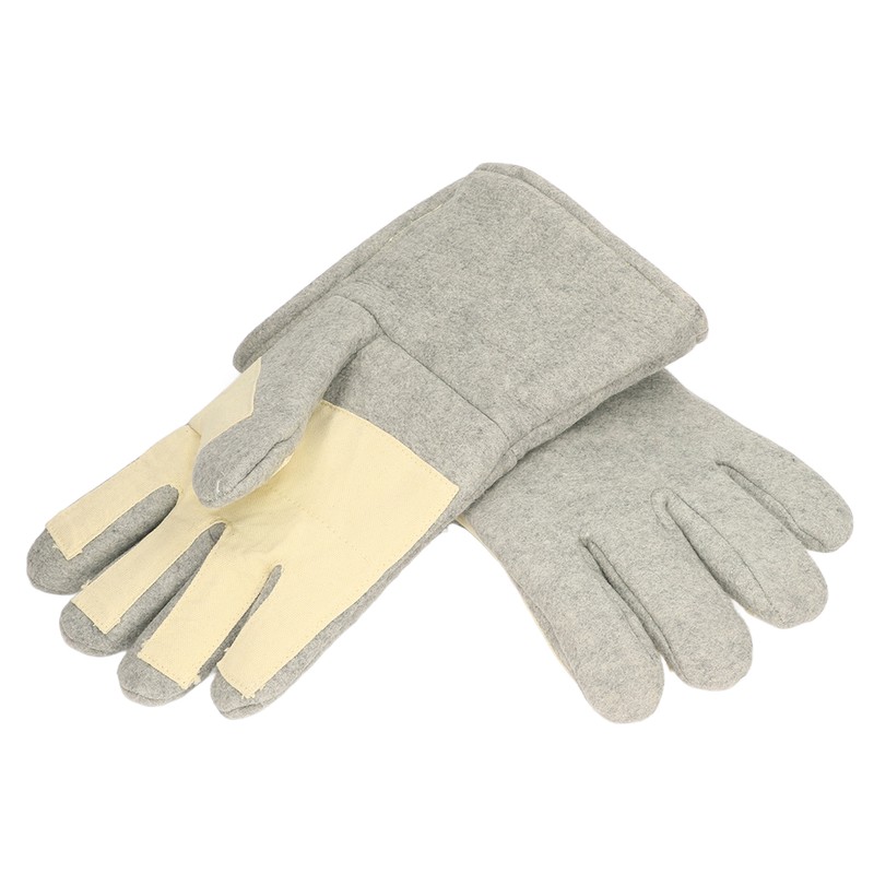 1 Pair Heat Resistant Gloves Separate Fingers Hot Proof Mitts