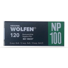 original WOLFEN (ORWO) NP100-120 Medium Format Film for 4.5 x 6, 6 x 6, 6 x 9, 6 x 12 Shots Black/White