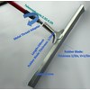 24" Serrated Notched Epoxy Rubber Speed Trowel Squeegee,3/16" Notch,with Telescopic
