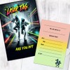 Laser Tag New Party Invites Birthday Invitations & Envelopes (WRITE
