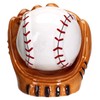 Baseball and Glove Ceramic Magnetic Salt and Pepper Shaker Set