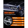 UNI-SHINE 5 3/4'' 5.75 inch LED Headlights Round 4pcs Reflector