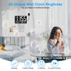 tawiliysy 13" Large Digital Wall Clock with Remote, Bluetooth Connection,